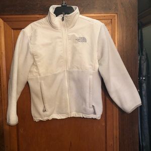 Kids size small White North Face jacket